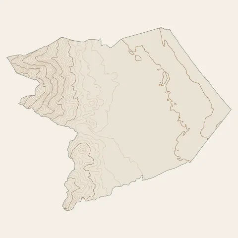 Biguglia : courbes de niveau