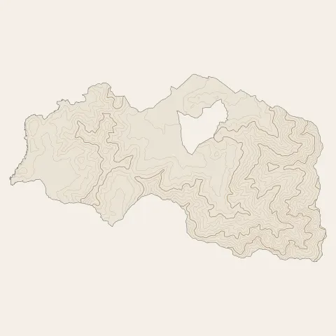 Calenzana : courbes de niveau
