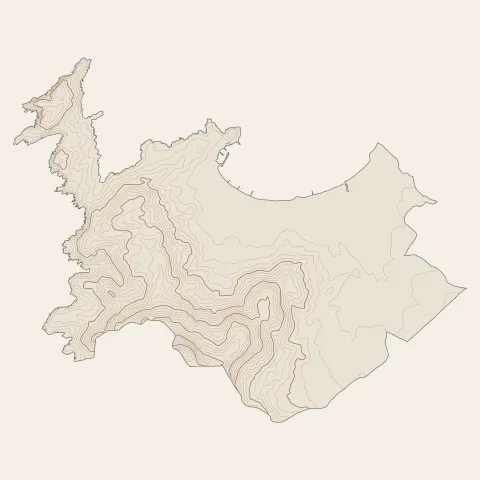 Calvi : courbes de niveau