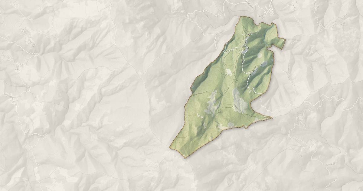Portrait cartographique de Carcheto-Brustico : relief, eau, forêts, bâti et voies, calculés à partir des données de l'IGN