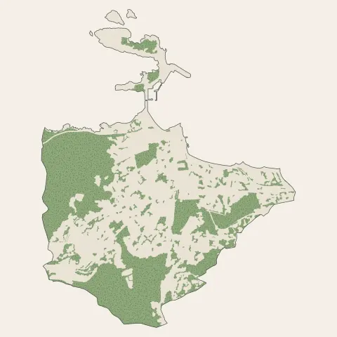 L'Île-Rousse : bois, forêts et landes