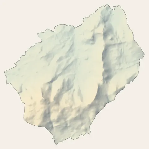 Monticello : relief