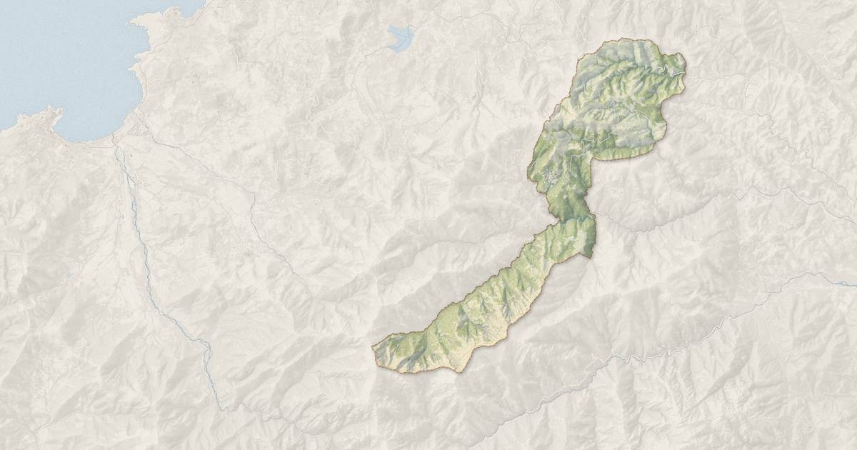 Portrait cartographique de Olmi-Cappella : relief, eau, forêts, bâti et voies, calculés à partir des données de l'IGN