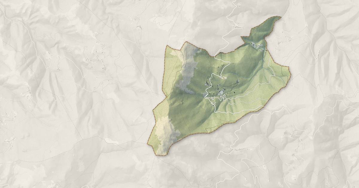 Portrait cartographique de Ortiporio : relief, eau, forêts, bâti et voies, calculés à partir des données de l'IGN
