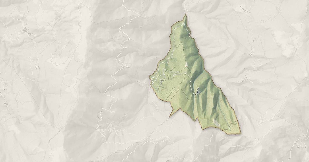 Portrait cartographique de Penta-Acquatella : relief, eau, forêts, bâti et voies, calculés à partir des données de l'IGN