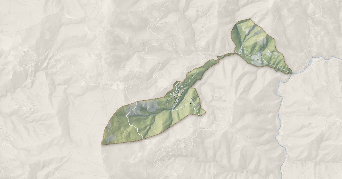 Portrait cartographique de La Porta : relief, eau, forêts, bâti et voies, calculés à partir des données de l'IGN