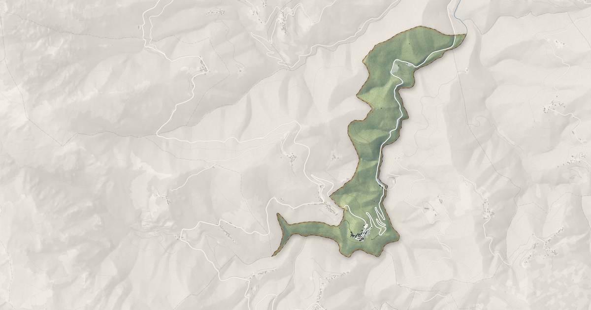 Portrait cartographique de Stazzona : relief, eau, forêts, bâti et voies, calculés à partir des données de l'IGN