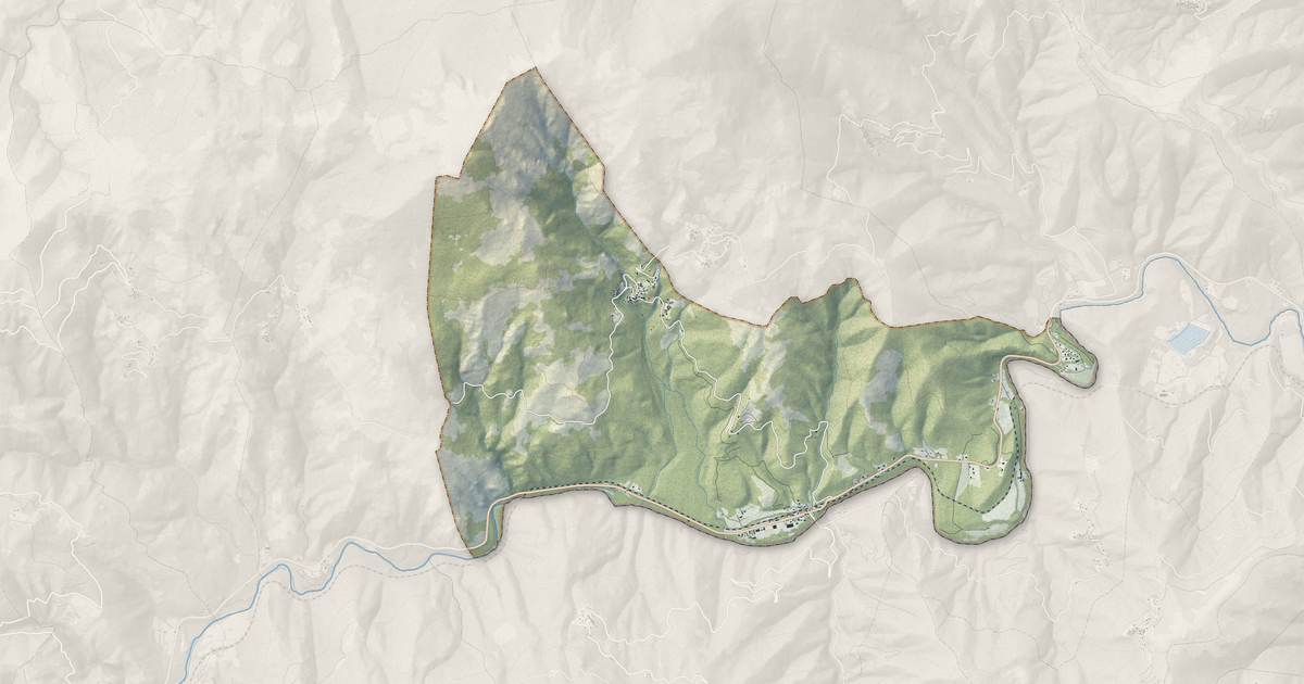 Portrait cartographique de Volpajola : relief, eau, forêts, bâti et voies, calculés à partir des données de l'IGN