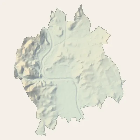 Alès : relief