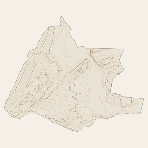Anduze : courbes de niveau