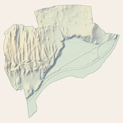 Les Angles : relief