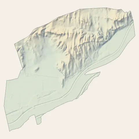 Aramon : relief