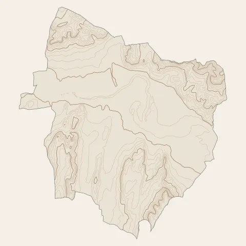 Bagnols-sur-Cèze : courbes de niveau