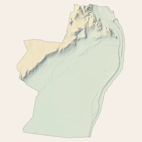 Beaucaire : relief