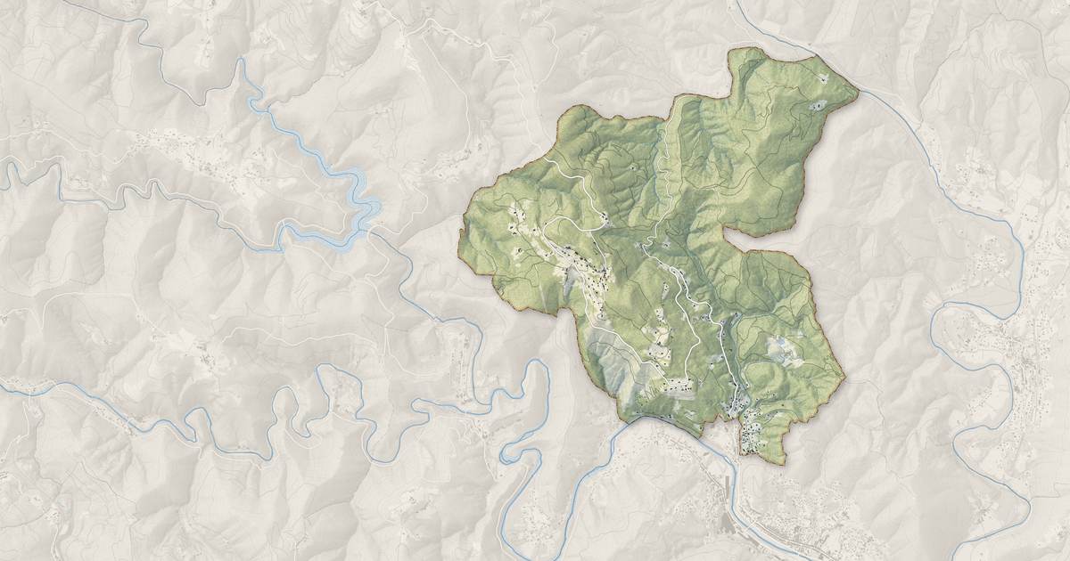 Portrait cartographique de Bordezac : relief, eau, forêts, bâti et voies, calculés à partir des données de l'IGN