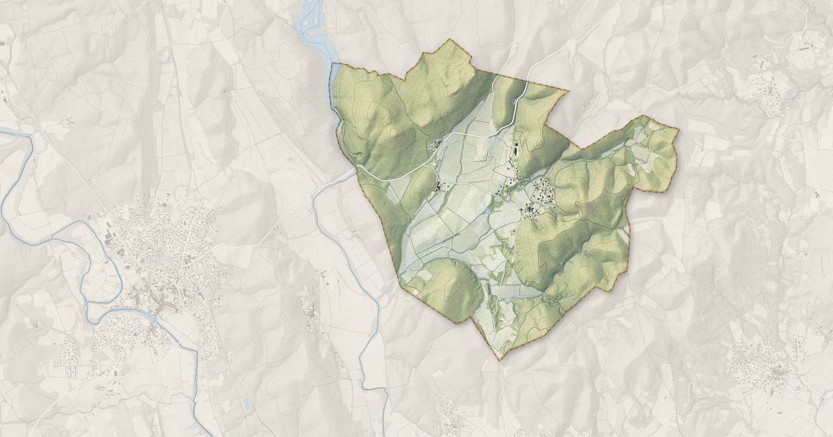 Portrait cartographique de Bragassargues : relief, eau, forêts, bâti et voies, calculés à partir des données de l'IGN