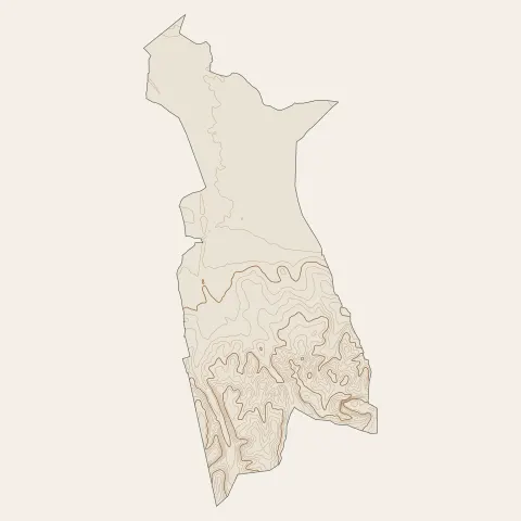 La Calmette : courbes de niveau