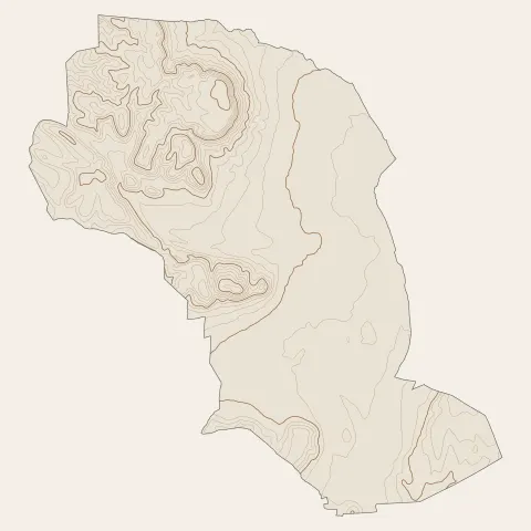 Calvisson : courbes de niveau
