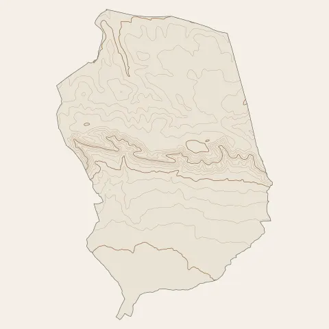 Clarensac : courbes de niveau