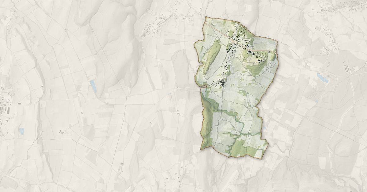 Portrait cartographique de Foissac : relief, eau, forêts, bâti et voies, calculés à partir des données de l'IGN