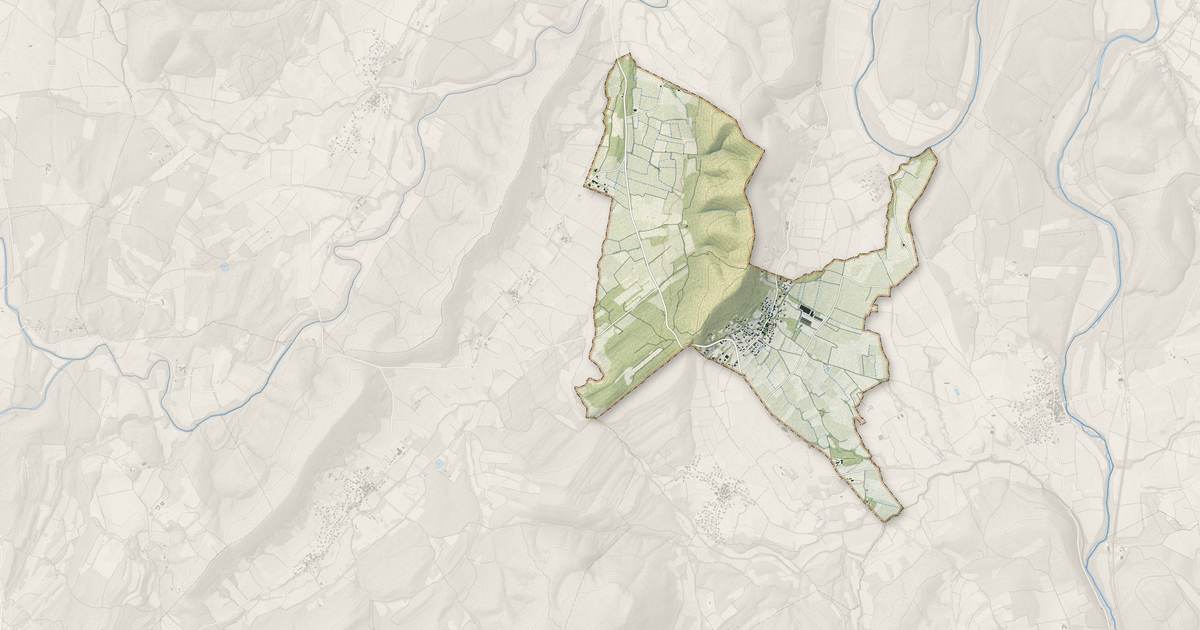 Portrait cartographique de Gailhan : relief, eau, forêts, bâti et voies, calculés à partir des données de l'IGN