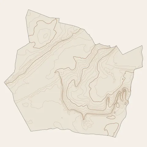 Jonquières-Saint-Vincent : courbes de niveau