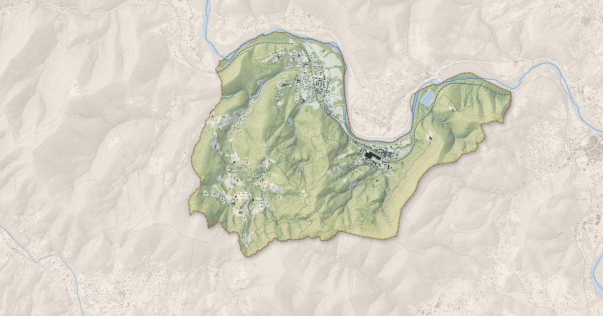 Portrait cartographique de Molières-sur-Cèze : relief, eau, forêts, bâti et voies, calculés à partir des données de l'IGN
