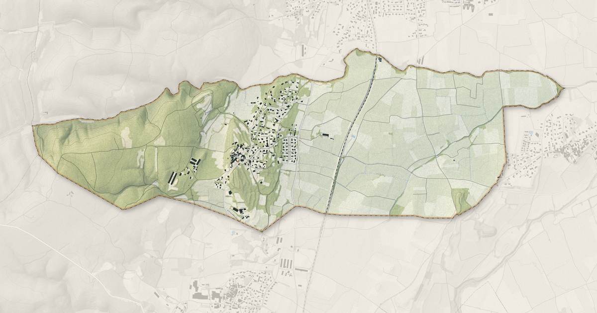Portrait cartographique de Montignargues : relief, eau, forêts, bâti et voies, calculés à partir des données de l'IGN