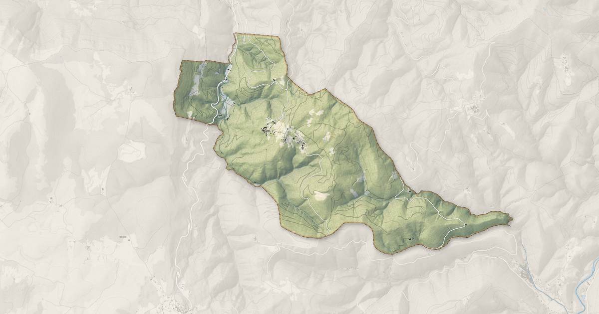 Portrait cartographique de Pommiers : relief, eau, forêts, bâti et voies, calculés à partir des données de l'IGN