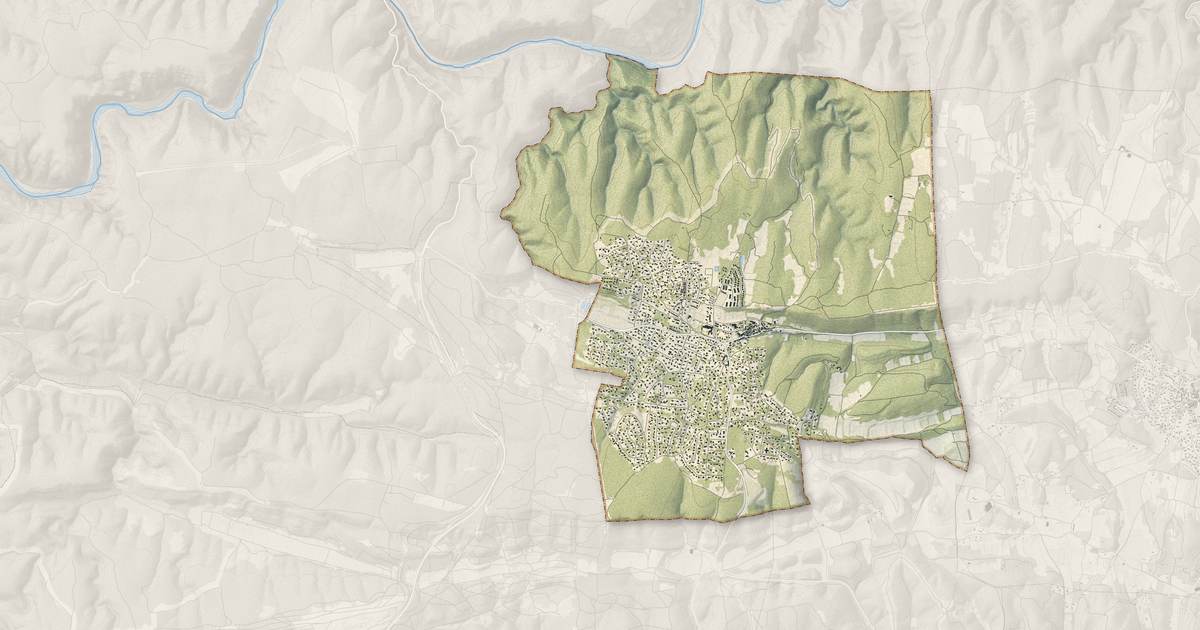 Portrait cartographique de Poulx : relief, eau, forêts, bâti et voies, calculés à partir des données de l'IGN