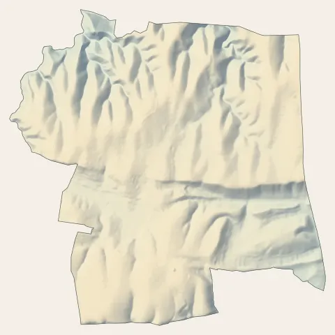 Poulx : relief