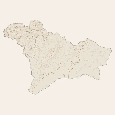 Rousson : courbes de niveau