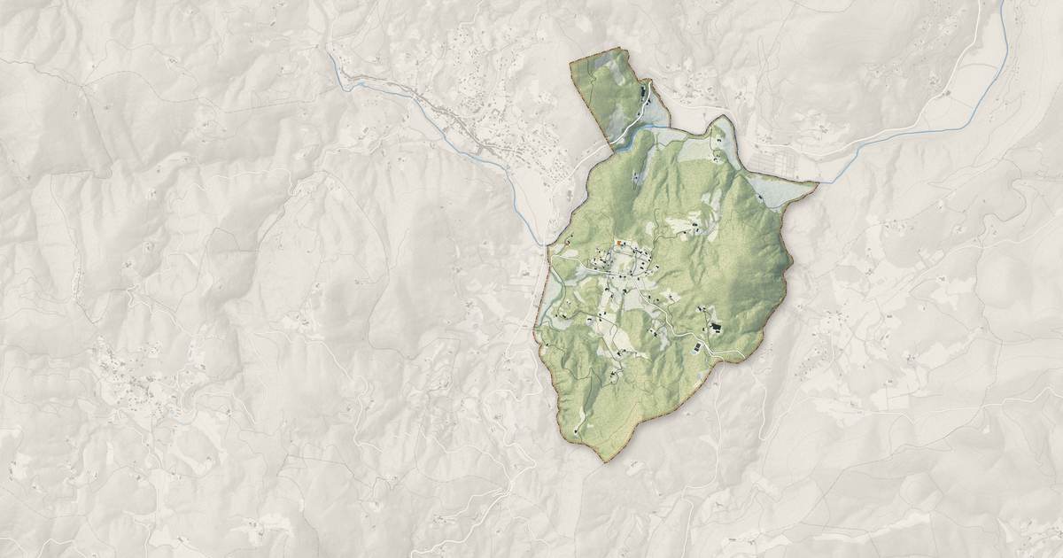 Portrait cartographique de Saint-Bonnet-de-Salendrinque : relief, eau, forêts, bâti et voies, calculés à partir des données de l'IGN