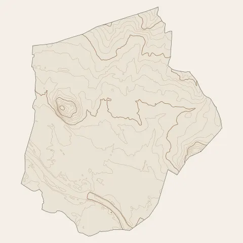 Saint-Chaptes : courbes de niveau