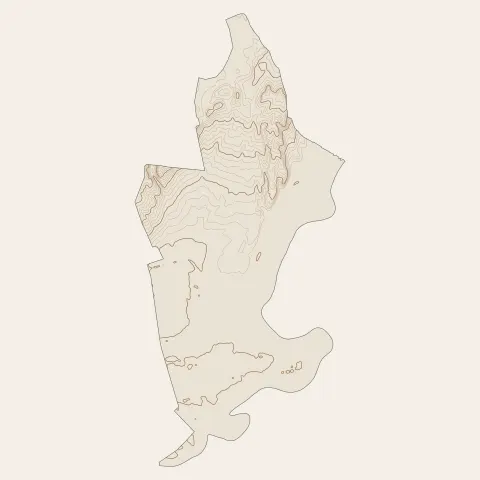 Saint-Gilles : courbes de niveau