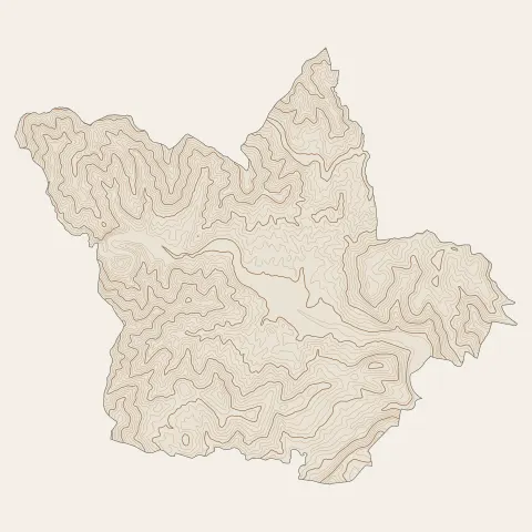 Saint-Jean-du-Gard : courbes de niveau
