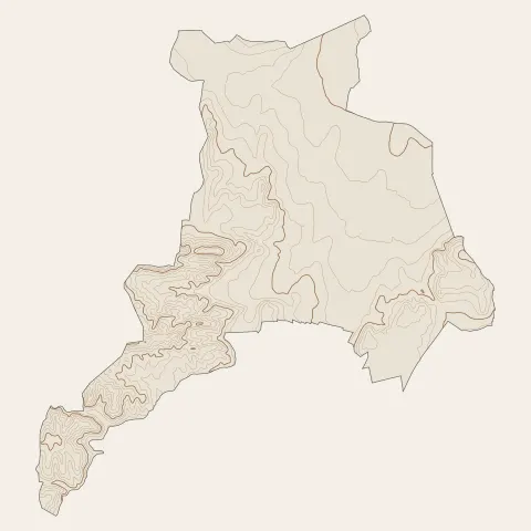 Saint-Laurent-des-Arbres : courbes de niveau