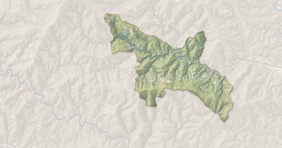 Portrait cartographique de Saint-Paul-la-Coste : relief, eau, forêts, bâti et voies, calculés à partir des données de l'IGN