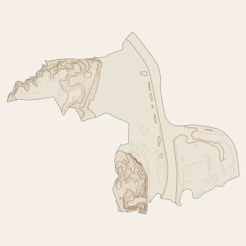 Sauveterre : courbes de niveau