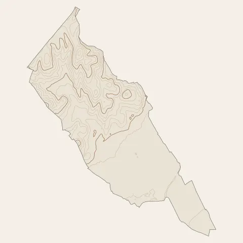 Uchaud : courbes de niveau