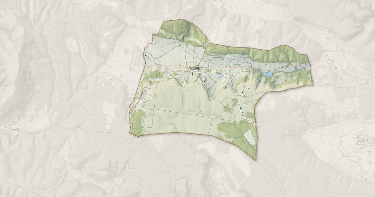 Portrait cartographique de Vallérargues : relief, eau, forêts, bâti et voies, calculés à partir des données de l'IGN