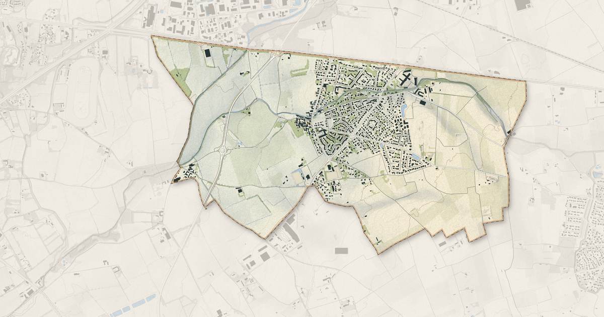 Portrait cartographique de Rodilhan : relief, eau, forêts, bâti et voies, calculés à partir des données de l'IGN