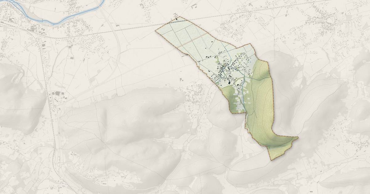Portrait cartographique de Ardiège : relief, eau, forêts, bâti et voies, calculés à partir des données de l'IGN