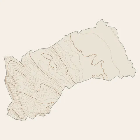 Auzeville-Tolosane : courbes de niveau