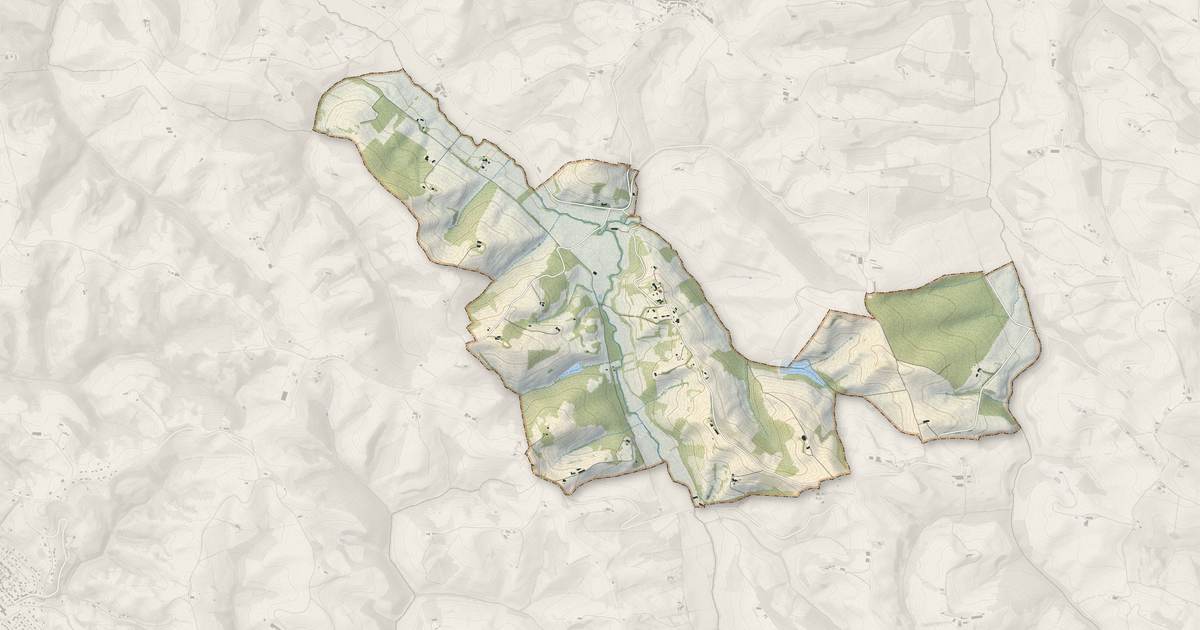 Portrait cartographique de Bax : relief, eau, forêts, bâti et voies, calculés à partir des données de l'IGN