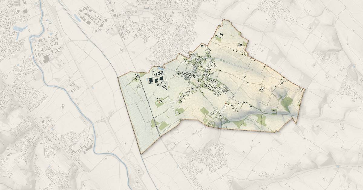 Portrait cartographique de Belberaud : relief, eau, forêts, bâti et voies, calculés à partir des données de l'IGN