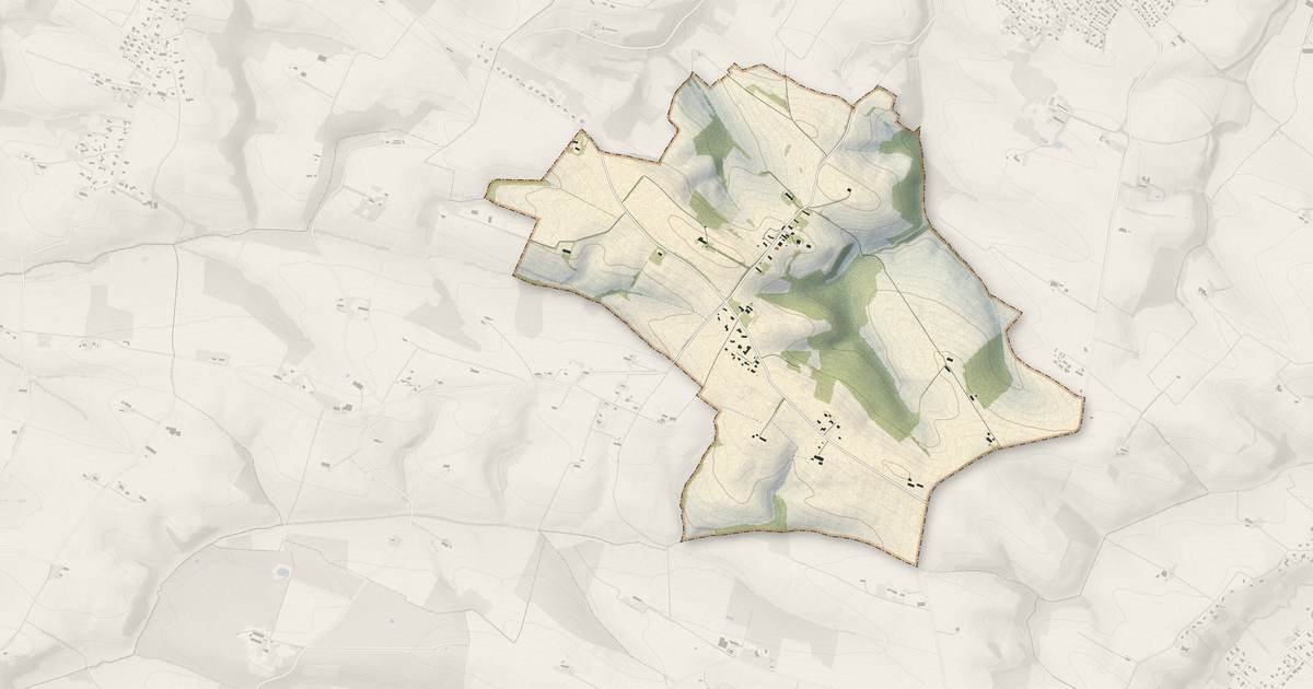 Portrait cartographique de Belbèze-de-Lauragais : relief, eau, forêts, bâti et voies, calculés à partir des données de l'IGN