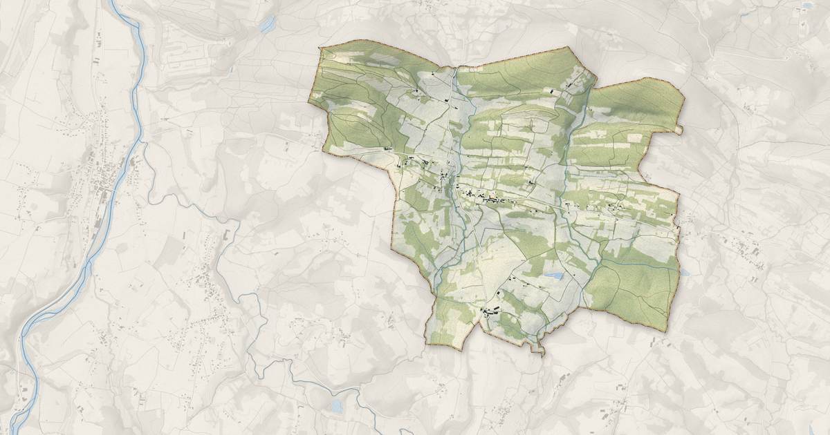 Portrait cartographique de Belbèze-en-Comminges : relief, eau, forêts, bâti et voies, calculés à partir des données de l'IGN