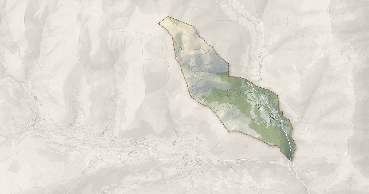 Portrait cartographique de Benque-Dessous-et-Dessus : relief, eau, forêts, bâti et voies, calculés à partir des données de l'IGN