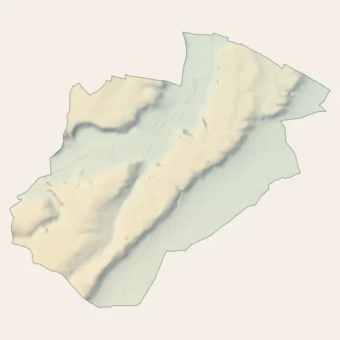 Bérat : relief